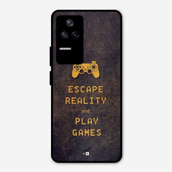 Escape Reality Metal Back Case for Poco F4 5G