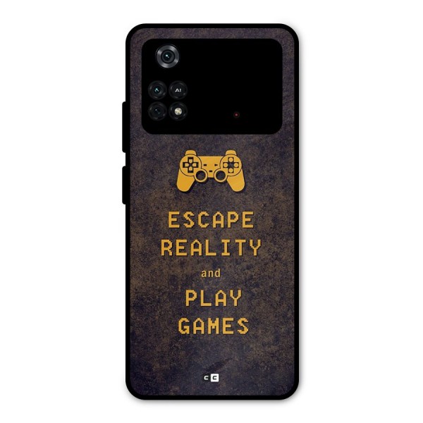 Escape Reality Metal Back Case for Poco M4 Pro 4G