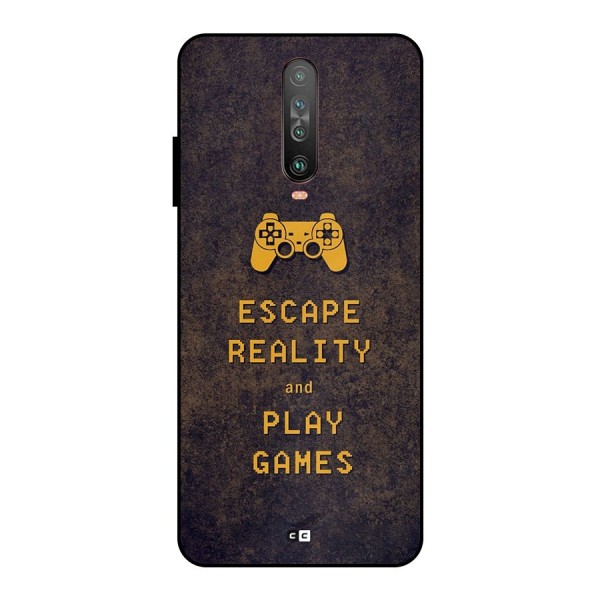 Escape Reality Metal Back Case for Poco X2