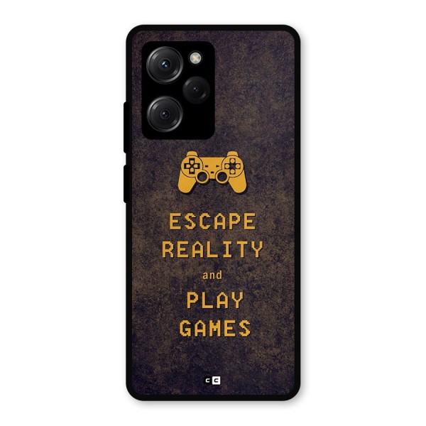 Escape Reality Metal Back Case for Poco X5 Pro