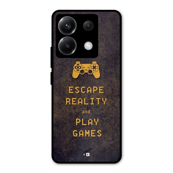 Escape Reality Metal Back Case for Poco X6