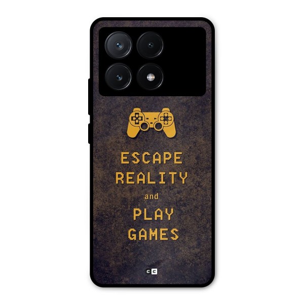 Escape Reality Metal Back Case for Poco X6 Pro