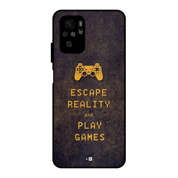 Escape Reality Metal Back Case for Redmi Note 10S