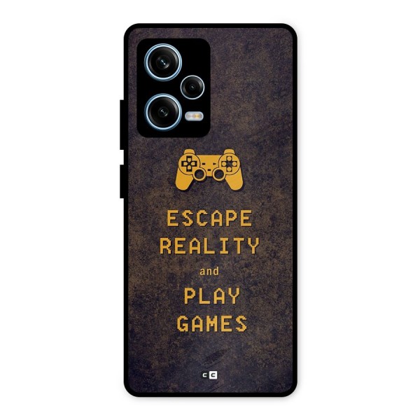 Escape Reality Metal Back Case for Redmi Note 12 Pro