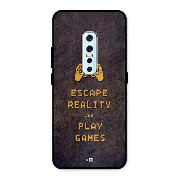 Escape Reality Metal Back Case for Vivo V17 Pro