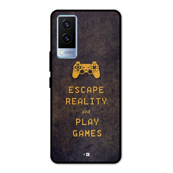 Escape Reality Metal Back Case for Vivo V21e 5G