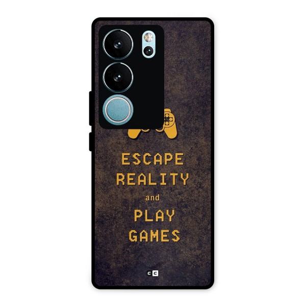 Escape Reality Metal Back Case for Vivo V29 Pro