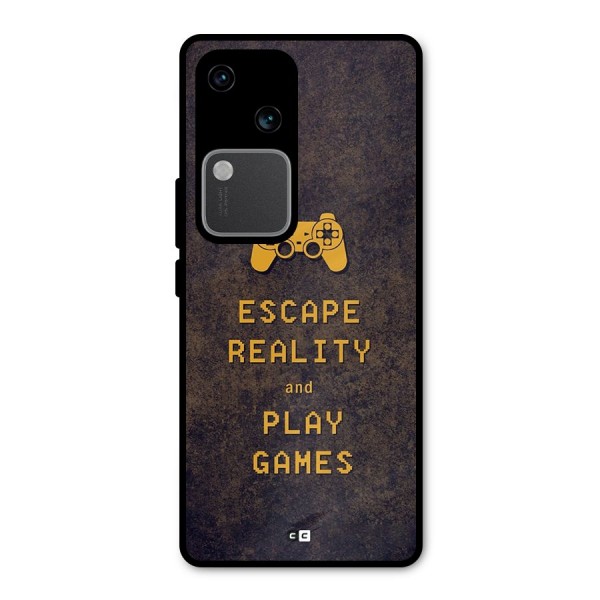 Escape Reality Metal Back Case for Vivo V30