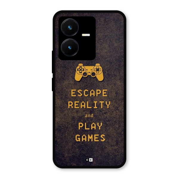 Escape Reality Metal Back Case for Vivo Y22s