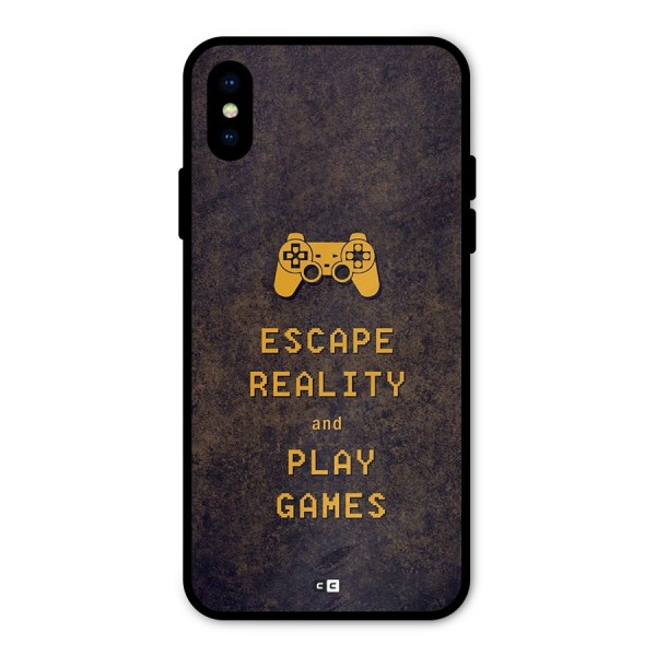 Escape Reality Metal Back Case for iPhone X