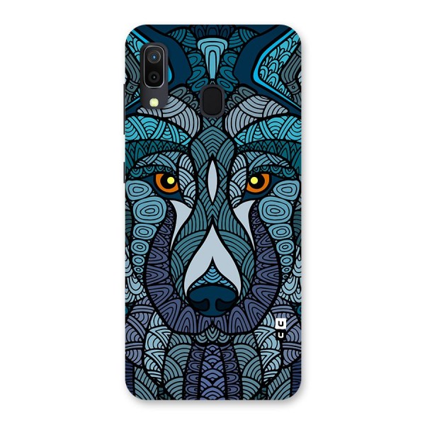 Ethnic Wolf Art Illustration Back Case for Galaxy A20