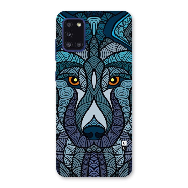 Ethnic Wolf Art Illustration Back Case for Galaxy A31