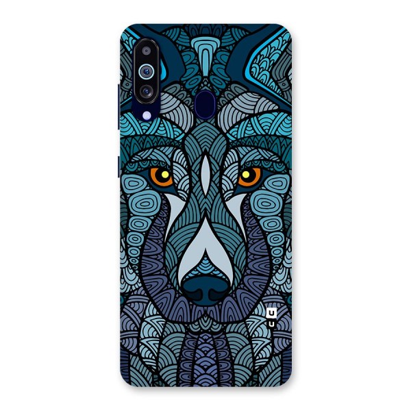 Ethnic Wolf Art Illustration Back Case for Galaxy A60