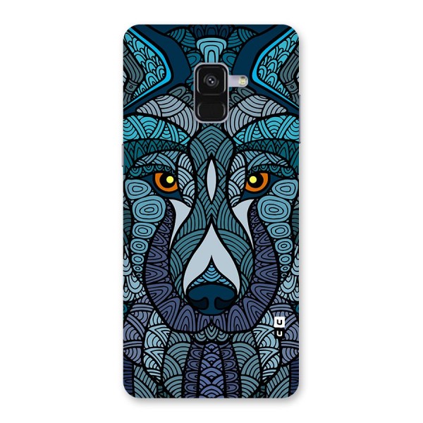 Ethnic Wolf Art Illustration Back Case for Galaxy A8 Plus