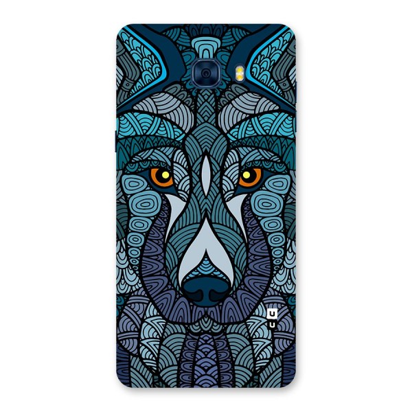 Ethnic Wolf Art Illustration Back Case for Galaxy C7 Pro