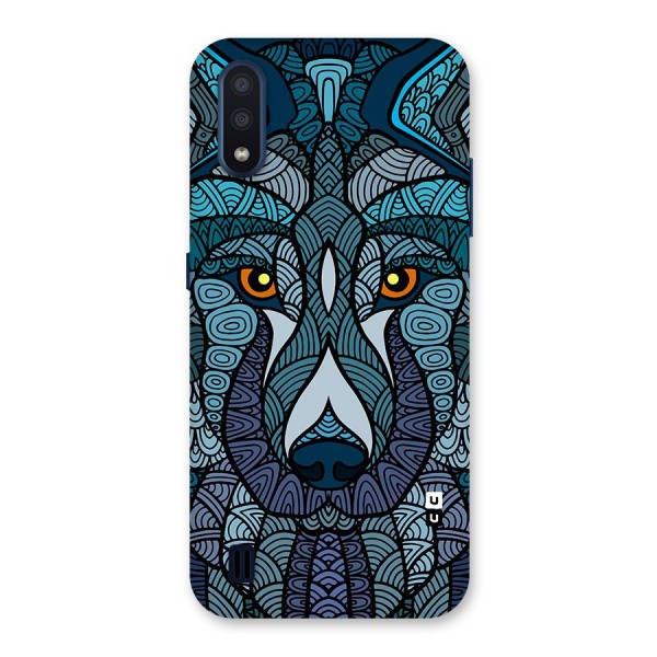 Ethnic Wolf Art Illustration Back Case for Galaxy M01