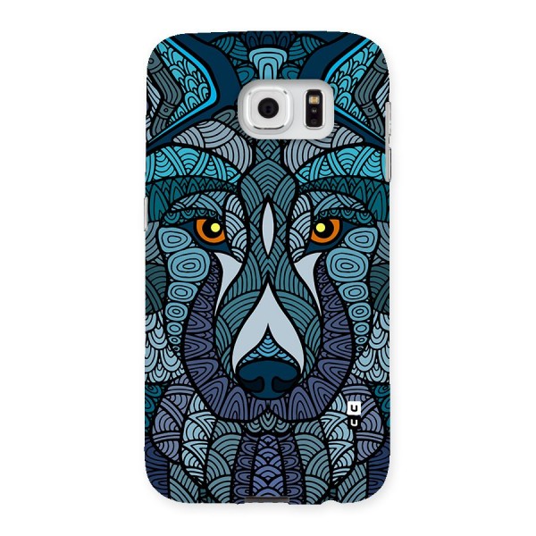 Ethnic Wolf Art Illustration Back Case for Galaxy S6