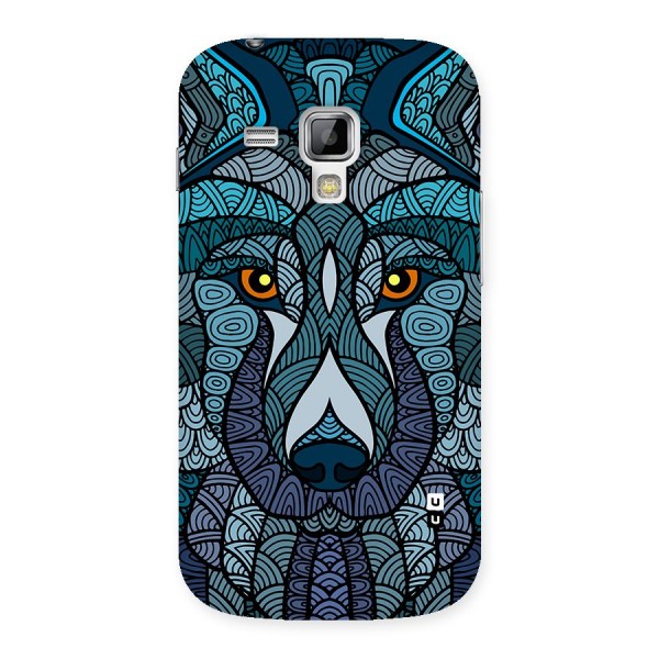 Ethnic Wolf Art Illustration Back Case for Galaxy S Duos