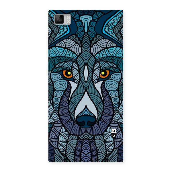 Ethnic Wolf Art Illustration Back Case for Mi3