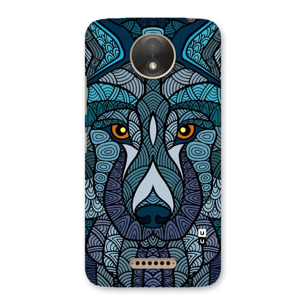 Ethnic Wolf Art Illustration Back Case for Moto C Plus