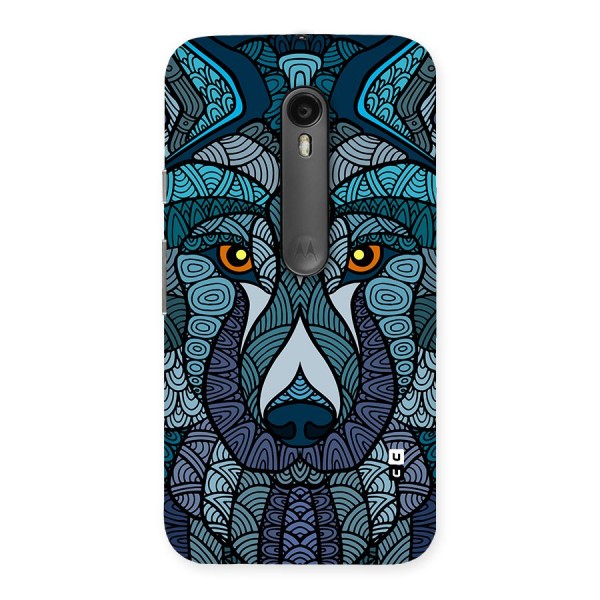 Ethnic Wolf Art Illustration Back Case for Moto G3