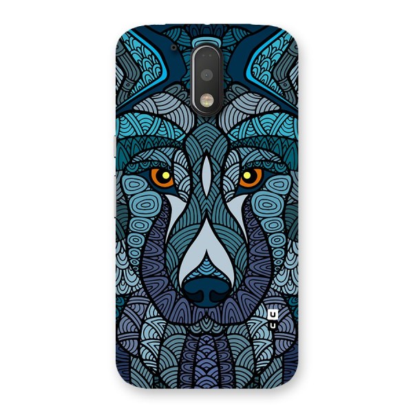 Ethnic Wolf Art Illustration Back Case for Moto G4