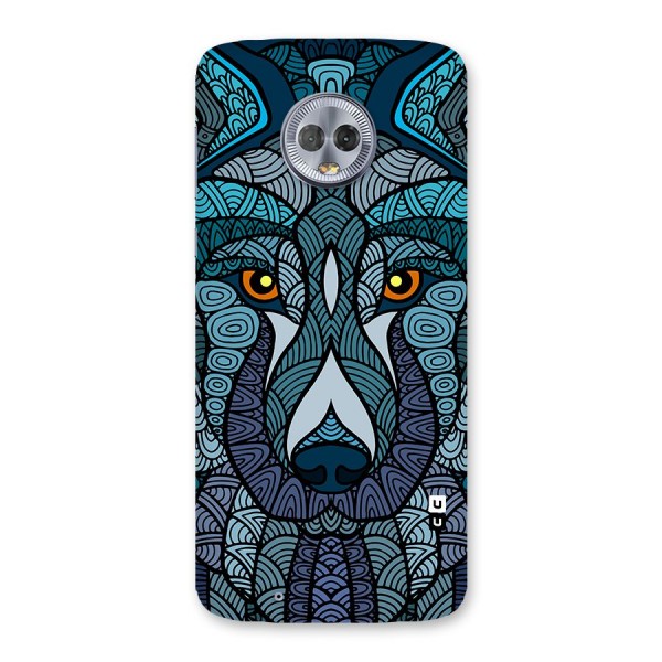 Ethnic Wolf Art Illustration Back Case for Moto G6