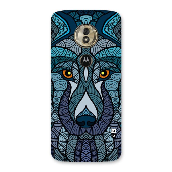 Ethnic Wolf Art Illustration Back Case for Moto G6 Play