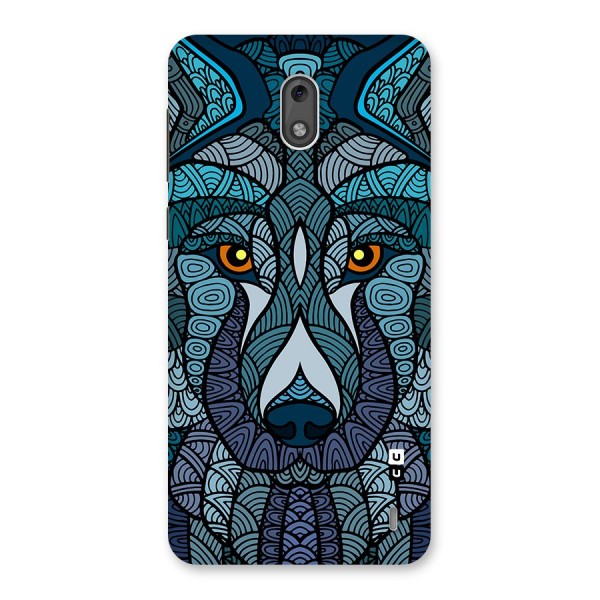 Ethnic Wolf Art Illustration Back Case for Nokia 2