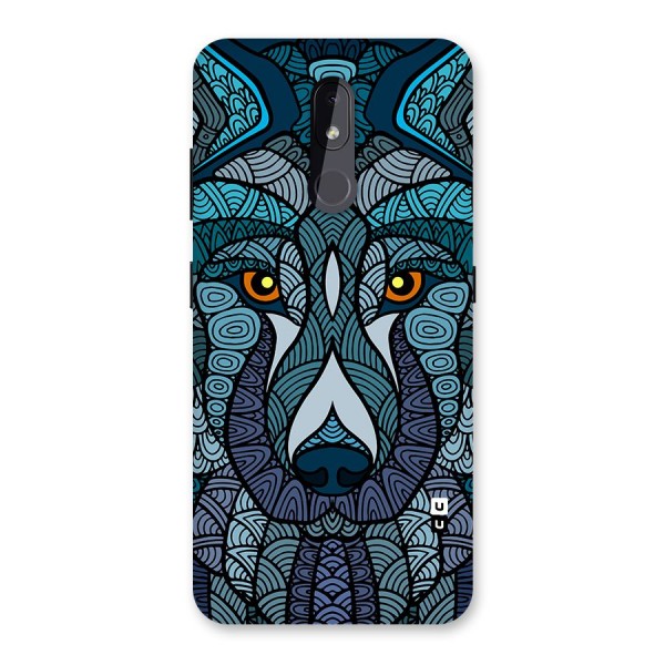 Ethnic Wolf Art Illustration Back Case for Nokia 3.2