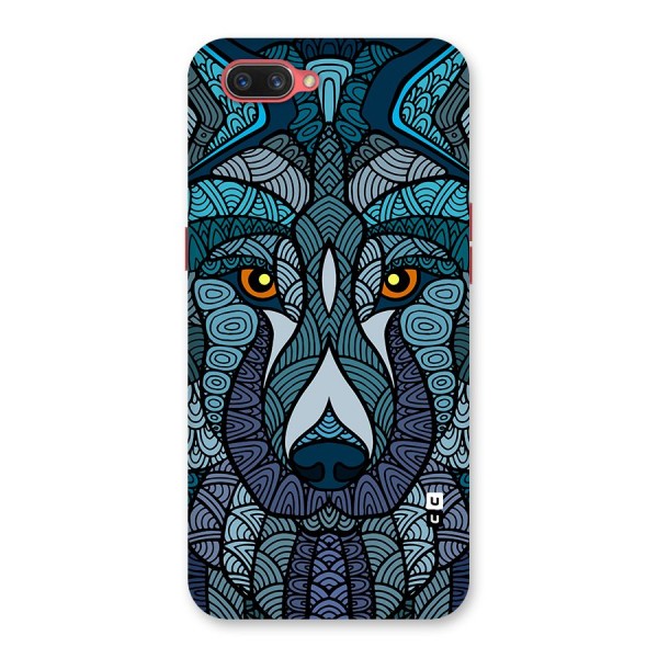 Ethnic Wolf Art Illustration Back Case for Oppo A3s