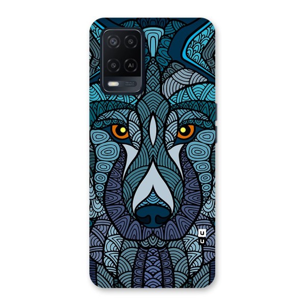 Ethnic Wolf Art Illustration Back Case for Oppo A54