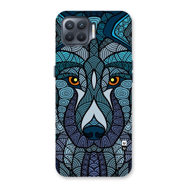 Ethnic Wolf Art Illustration Back Case for Oppo F17 Pro