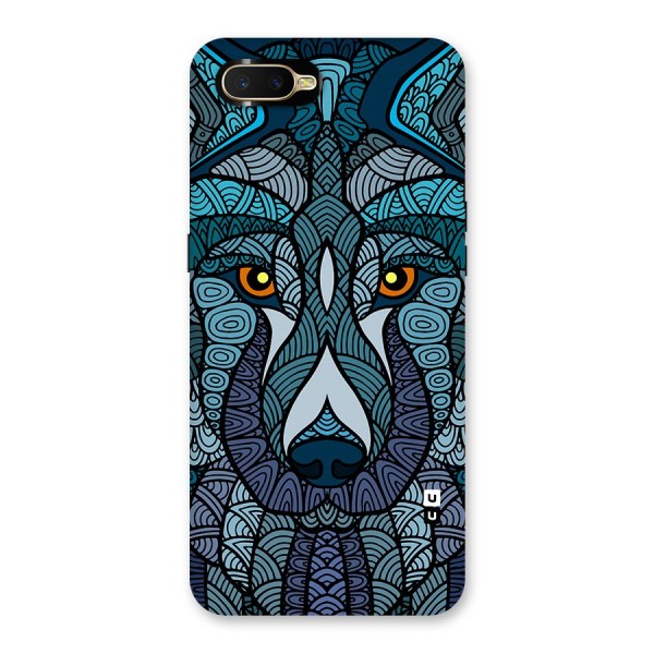 Ethnic Wolf Art Illustration Back Case for Oppo K1