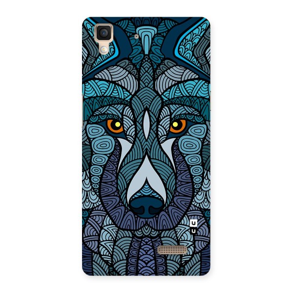 Ethnic Wolf Art Illustration Back Case for Oppo R7