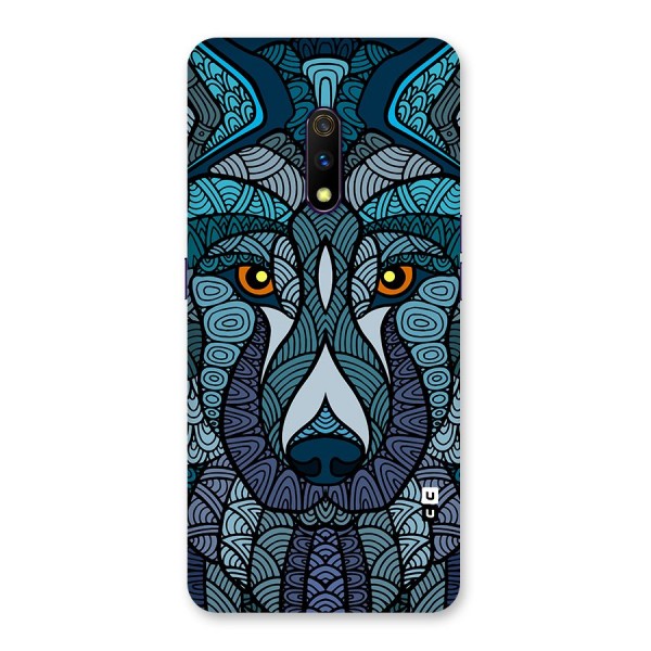 Ethnic Wolf Art Illustration Back Case for Realme X