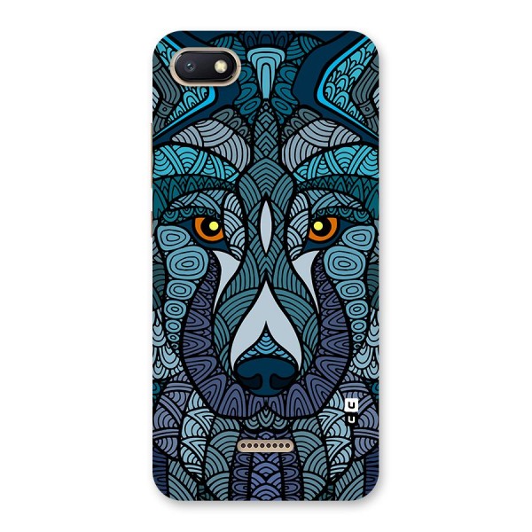 Ethnic Wolf Art Illustration Back Case for Redmi 6A