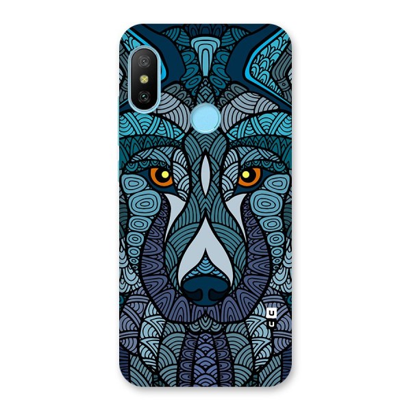 Ethnic Wolf Art Illustration Back Case for Redmi 6 Pro