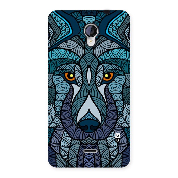 Ethnic Wolf Art Illustration Back Case for Unite 2 A106