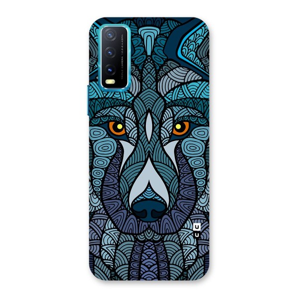 Ethnic Wolf Art Illustration Back Case for Vivo Y12s