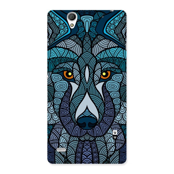 Ethnic Wolf Art Illustration Back Case for Xperia C4