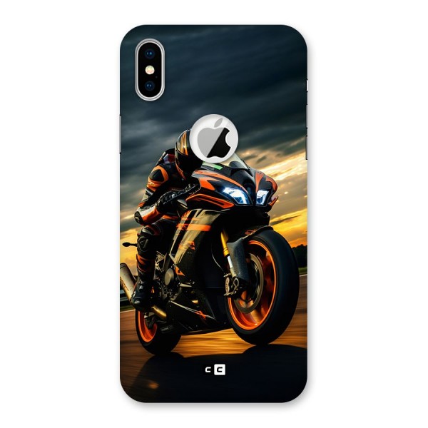 Evening Highway Back Case for iPhone XS Logo Cut