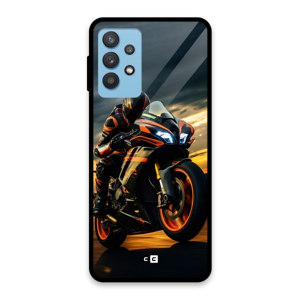 Evening Highway Glass Back Case for Galaxy M32 5G