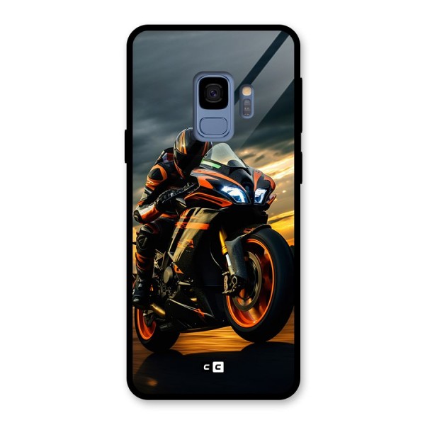 Evening Highway Glass Back Case for Galaxy S9