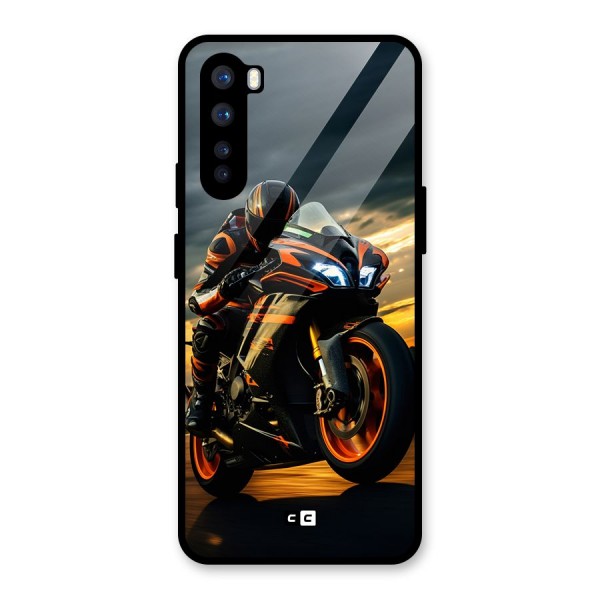 Evening Highway Glass Back Case for OnePlus Nord