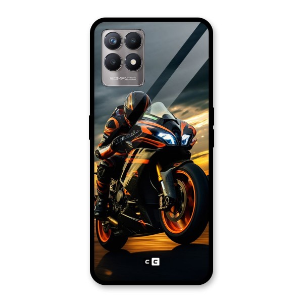 Evening Highway Glass Back Case for Realme 8i