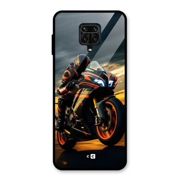 Evening Highway Glass Back Case for Redmi Note 10 Lite