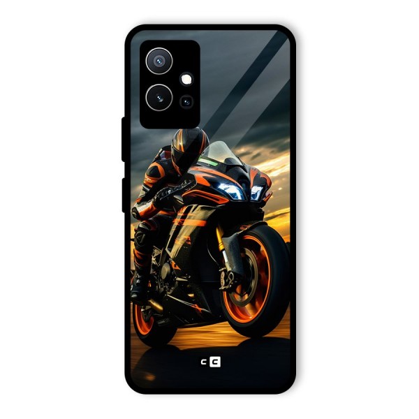 Evening Highway Glass Back Case for Vivo T1 5G