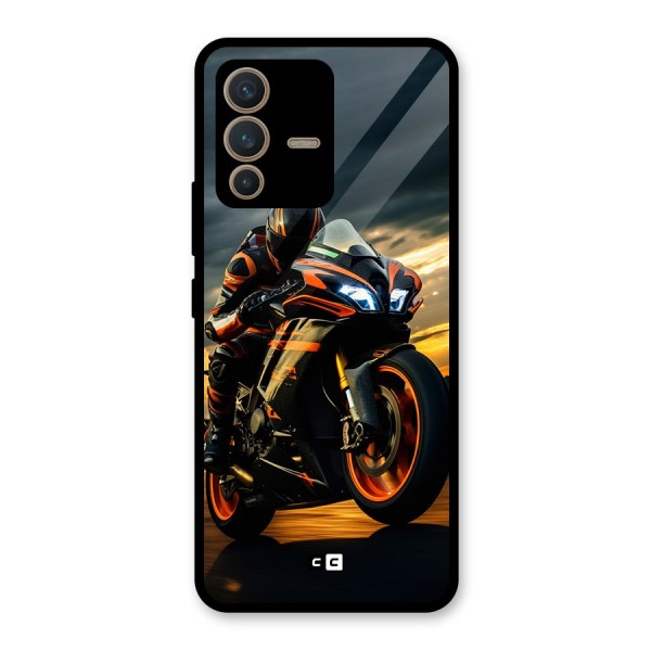 Evening Highway Glass Back Case for Vivo V23 5G