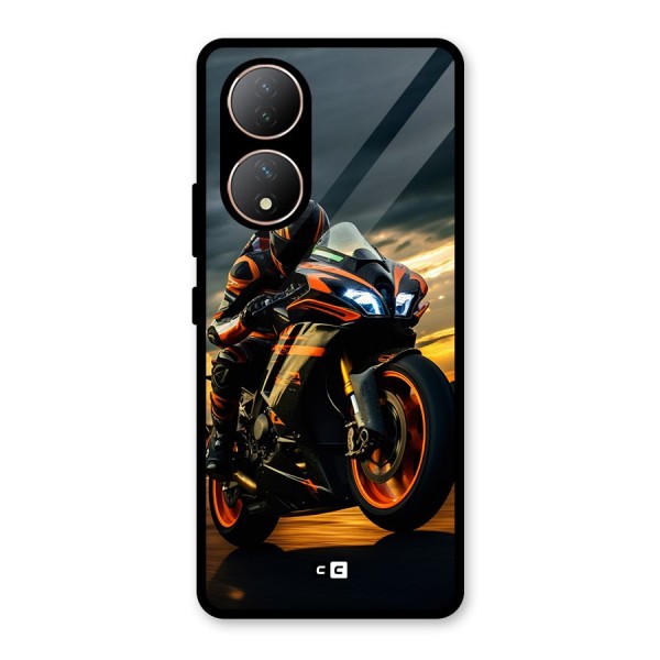 Evening Highway Glass Back Case for Vivo Y100A